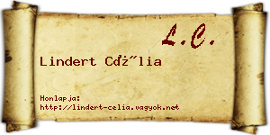 Lindert Célia névjegykártya